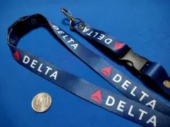 【日本未入荷】デルタ航空ネックストラップ紺色　DELTA AIRLINESのサムネイル