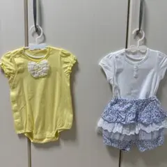 ミキハウス ロンパース かぼちゃパンツ ブルマ ショート うさこ 80 90