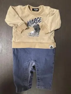 X-LARGE エクストララージ　ベビーロンパース 70cm