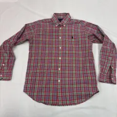 ＃ラルフローレン14〜16歳用チェックボタンダウン