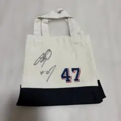 高橋奎二 直筆サイン入り トートバッグ ヤクルト 47 未使用品