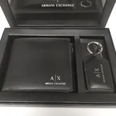 アルマーニエクスチェンジ　二つ折り財布　キーリング　セット