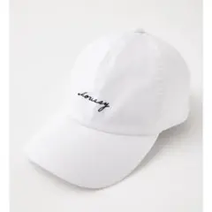 moussy マウジー　帽子　白　ホワイト　ベースボール　デニム　キャップ