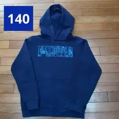 PUMA ネイビー パーカー裏起毛 140サイズ