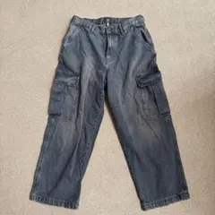 H&M カーゴパンツ デニム グレー ワークパンツのサムネイル
