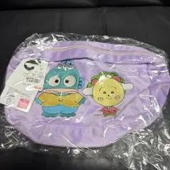 COJI-COJI x サンリオキャラクター ポーチ 紫 コジコジ ハンギョドン