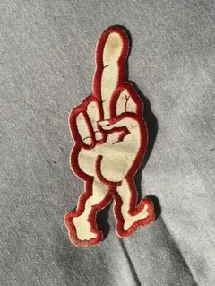 90s FUCK パッチ　ワッペン　エロ　ピース　ヒッピー　ファック