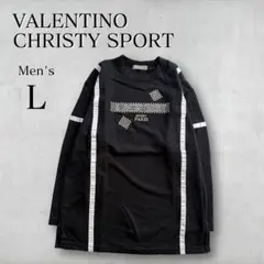 【良品】VALENTINO CHRISTY SPORT ロンT L チェッカー柄