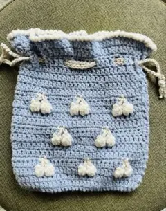 ハンドメイド　さくらんぼ　巾着