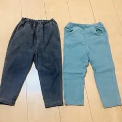 シシュノン　ベビーパンツ　ズボン　2本セット　90cm