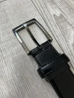 PARIS ブラック レザー ベルト