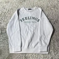 SHEIN ホワイト スウェット トレーナー