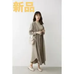 【新品タグ付】AVAN LILY 長袖ロングワンピース シャツ