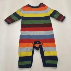 baby GAP ベビーギャップ マルチボーダー ニット ロンパース