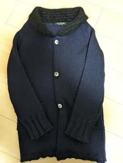 ジュンヤワタナベ／“モヘア調”ショールカラー•ニットカーディガン