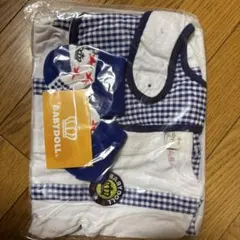 BABYDOLL チェック柄ロンパース 70-80