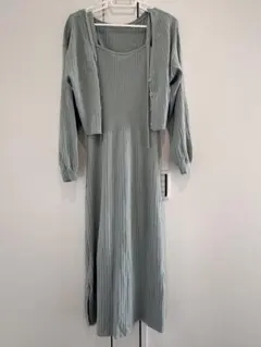 フリーズマート　ニットセットワンピ　春〜Fサイズ