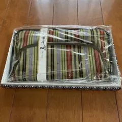 古代紬　がま口ポーチ　(未使用)