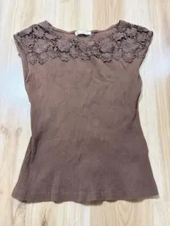 BE RADIANCE ブラウン タンクトップ