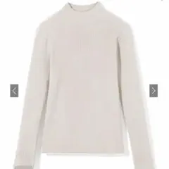 グレイル　ハイネックリブニットトップス　アイボリー