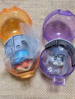 ズートピア２ファッションリング ２点まとめ売り　ガチャ