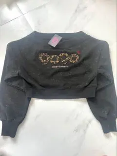 9090 OG Logo Glitter Off-shoulder Sweat