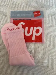 Supreme シュプリーム 靴下　ピンク ソックス