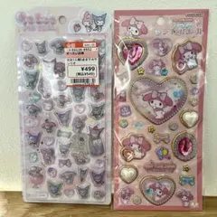 国内正規品　うるちゅるポップシール　マイメロ　クロミ　キラキラジュエルシール