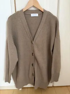 SIMPLICITE ブラウン ニットカーディガン
