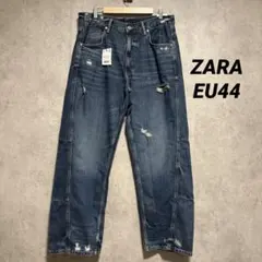 ZARA ザラ バギーフィットツイストシームデニムパンツ EU42 JP32