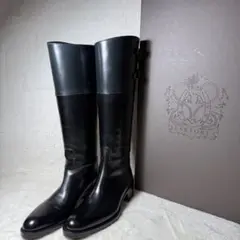 SARTORE サルトル 本革 ロングブーツ ジョッキーブーツ 23.5cmのサムネイル