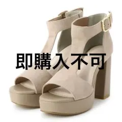 ESPERANZA Tストラップスクエアサンダル