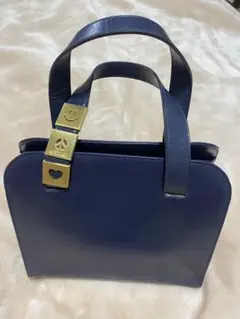 MOSCHINOネイビー ハンドバッグ