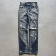 00s dolce&gabbana skinny damaged denimのサムネイル