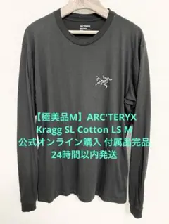 【極美品M】ARC'TERYX Kragg SL Cotton LS M 黒のサムネイル