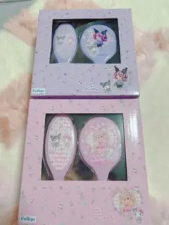 リカちゃん マイメロ クロミ コラボ おめかしミラー&ブラシセット 2個セット