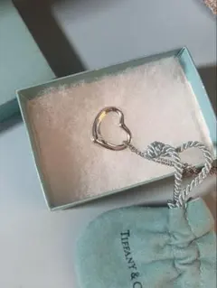 Tiffany & Co. オープンハート シルバーネックレス