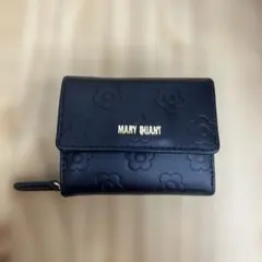 MARY QUANT ブラック 三つ折り財布