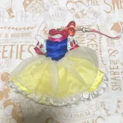 ☆ディズニー 白雪姫 ドレスストラップ （携帯クリーナー付き）