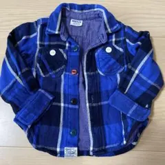 BREEZE チェック柄フランネルシャツ 90