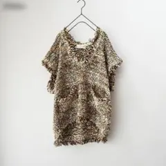 CUBE SUGAR Vネックニットベスト