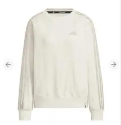 adidas スウェット　トレーナー　オフホワイト　ベージュ　Ｌサイズ