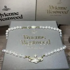 ヴィヴィアンウエストウッド ゴールドパールネックレス★