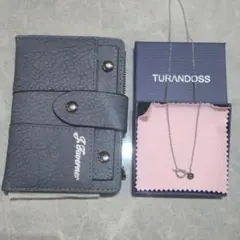 B130n【可愛いセット】ミニ財布＆イニシャルネックレス C レディース