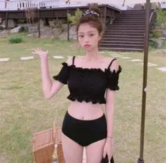 1点限り‼️ 格安‼️水着 レディース 体型カバー セパレート ビキニ 新品 黒