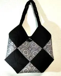 着物リメイク☆ハンドメイド パッチワークトートバッグ