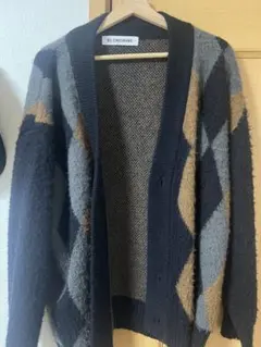 BLONDNINE アーガイル柄カーディガン