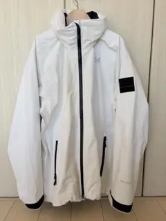 ほぼ未使用　ヘリーハンセン 防水ジャケット ホワイト　メンズ アウター