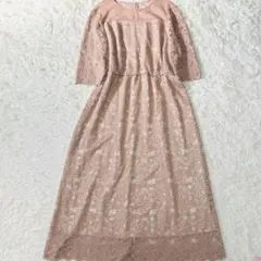 UNTITLED エレガンレースワンピース ピンク 大きいサイズ6L 試着のみ