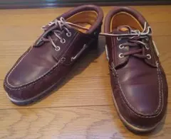 Timberland 3eye モカシン デッキシューズ バーガンディ